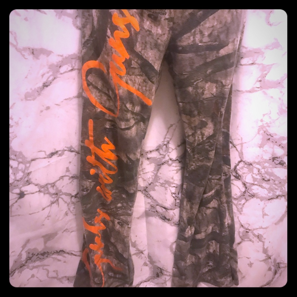 Orange and Camo yogas
